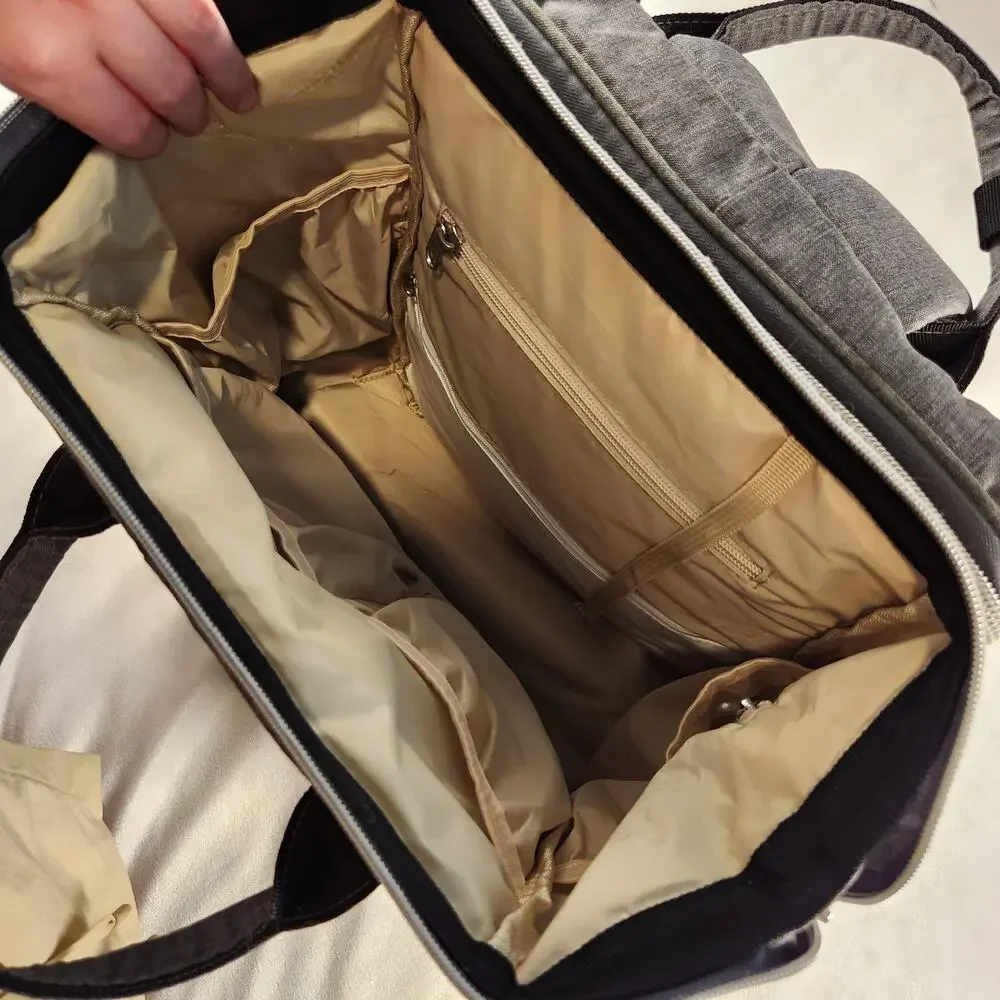 Large Baby Diaper Bag Backpack with Built-In Changing Station